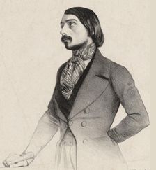 Portrait of the composer Louis Abadie (1814-1858), 1850. Creator: Delfosse, Eugène (1825-1865)