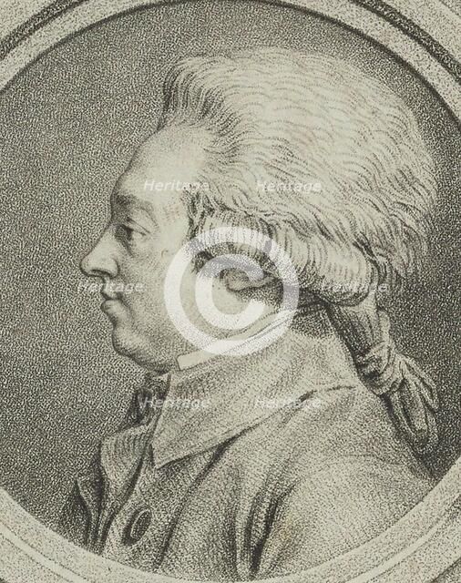 Portrait of the composer Louis-Armand Chardin (1755-1793). Creator: Moreau the Younger, Jean Michel, the Younger (1741-1814).