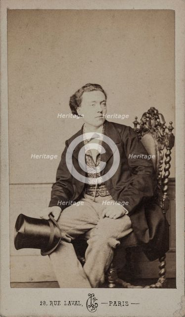 Portrait of the composer Louis Diémer (1843-1919), c. 1875. Creator: Crémière, Léon (1831-1913).