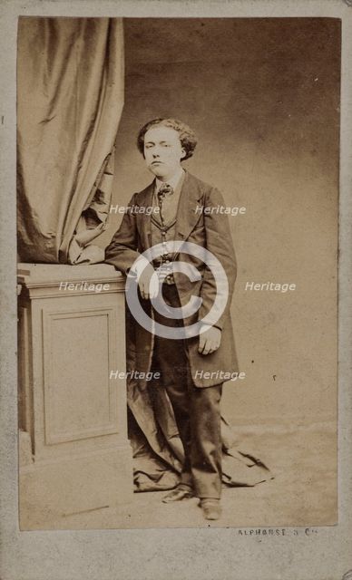 Portrait of the composer Louis Diémer (1843-1919), c. 1875. Creator: Photo studio Alphonse & Cie.