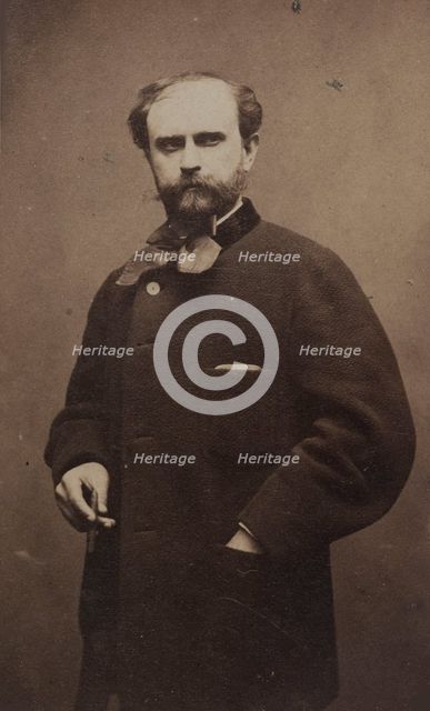 Portrait of the Composer Louis Étienne Ernest Reyer (1823-1909), c. 1870. Creator: Carjat, Étienne (1828-1906).