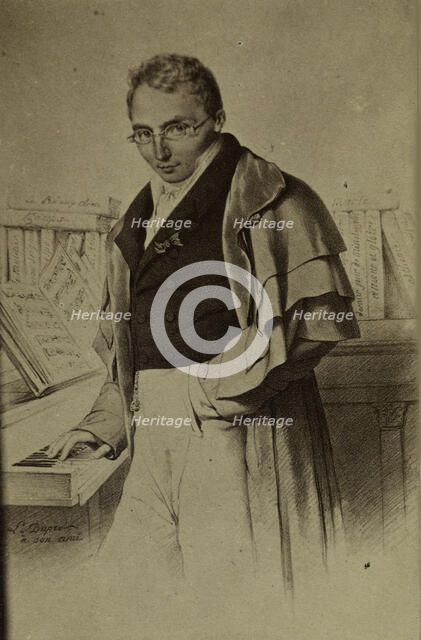 Portrait of the composer Louis-Joseph-Ferdinand Hérold (1791-1833). Creator: Dupré, Louis (1789-1837).