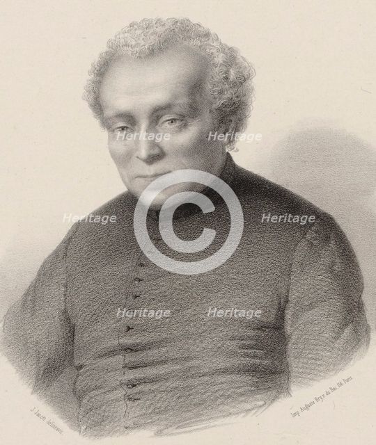 Portrait of the composer Louis Lambillotte (1797-1855). Creator: Jacott, Jean Julien (1812-1894).
