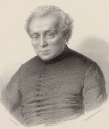 Portrait of the composer Louis Lambillotte (1797-1855). Creator: Jacott, Jean Julien (1812-1894)