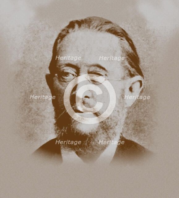 Portrait of the composer Louis Lewandowski (1821-1894). Creator: Anonymous.