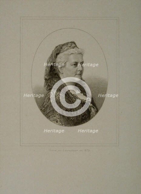 Portrait of the composer Louise-Aglaé Massart (1827-1887).