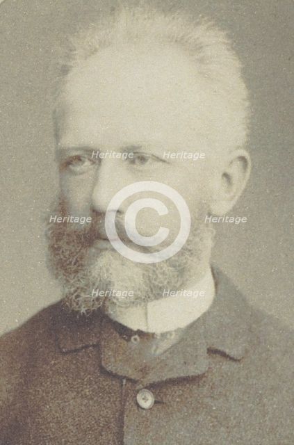 Portrait of the composer Pyotr Ilyich Tchaikovsky (1840-1893), 1884.