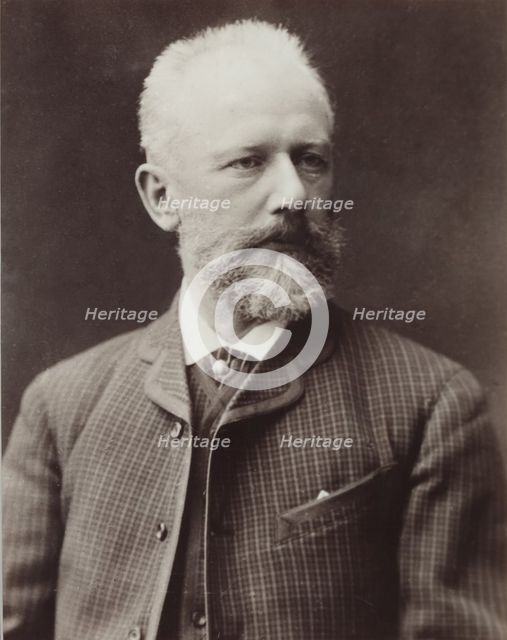 Portrait of the composer Pyotr Ilyich Tchaikovsky (1840-1893), 1887.