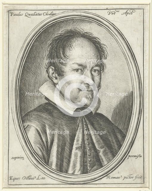 Portrait of the Composer Paolo Quagliati (c. 1555-1628), 1623. Artist: Leoni, Ottavio Maria (1578-1630)