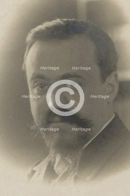 Portrait of the composer Paul Dukas (1865-1935), 1895. Creator: Anonymous.