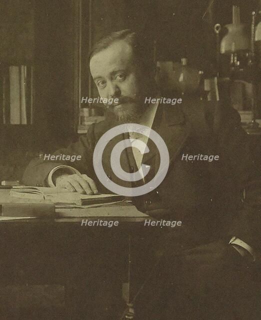 Portrait of the composer Paul Dukas (1865-1935). Creator: Anonymous.