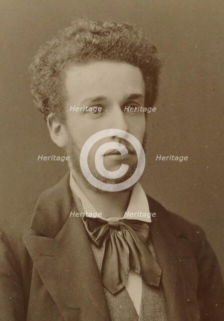 Portrait of the composer Paul Véronge de La Nux (1853-1928), c. 1880. Creator: Photo studio Nadar.