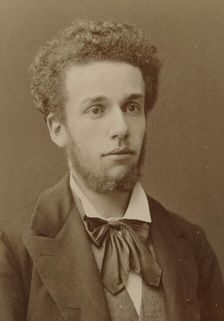 Portrait of the composer Paul Véronge de La Nux (1853-1928), c. 1880. Creator: Photo studio Nadar