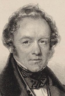 Portrait of the Composer Peter Joseph von Lindpaintner (1791-1856), c. 1830. Creator: Kriehuber, Josef (1800-1876)