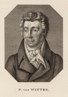 Portrait of the Composer Peter von Winter (1754-1825) , c. 1830. Creator: Rahn, Hans Rudolf (1805-1868)