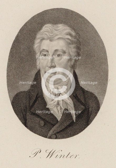 Portrait of the Composer Peter von Winter (1754-1825) , ca 1825. Creator: Anonymous.