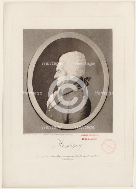 Portrait of the composer Pierre-Alexandre Monsigny (1729-1817).