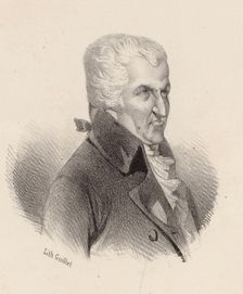 Portrait of the composer Pierre-Alexandre Monsigny (1729-1817). Creator: Guillet, V. (active Mid of 19th cen.)