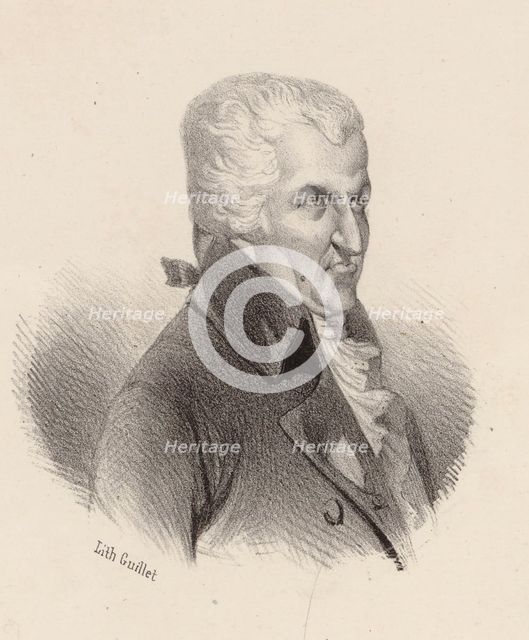 Portrait of the composer Pierre-Alexandre Monsigny (1729-1817). Creator: Guillet, V. (active Mid of 19th cen.).