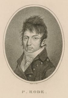 Portrait of the composer Pierre Jacques Joseph Rode (1774-1830), 1813. Creator: Riedel, Carl Traugott (1769-c. 1832)