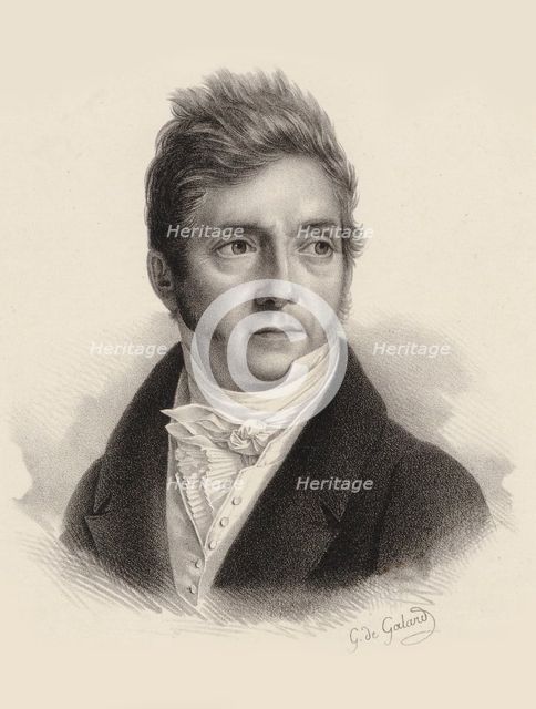 Portrait of the composer Pierre Jacques Joseph Rode (1774-1830). Creator: Galard, Gustave de (1779-1841).