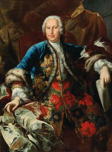 Portrait of the Composer Pietro Torri (ca. 1650-1737), ca 1735. Creator: Stern, Ludovico (1709-1777)