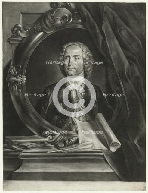 Portrait of the Composer Pietro Antonio Locatelli (1695-1764). Artist: Troost, Cornelis (1696-1750)