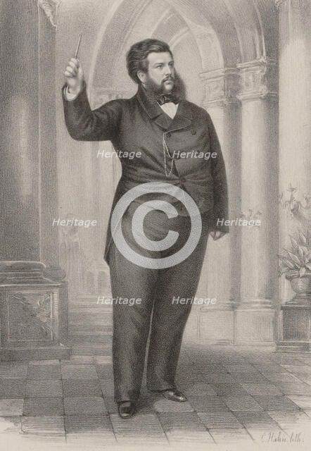 Portrait of the Composer Prince Juri Nikolayevich Golitsyn (1823-1872). Creator: Hahn, Christian Georg (active Second Half of the 19th cen.).