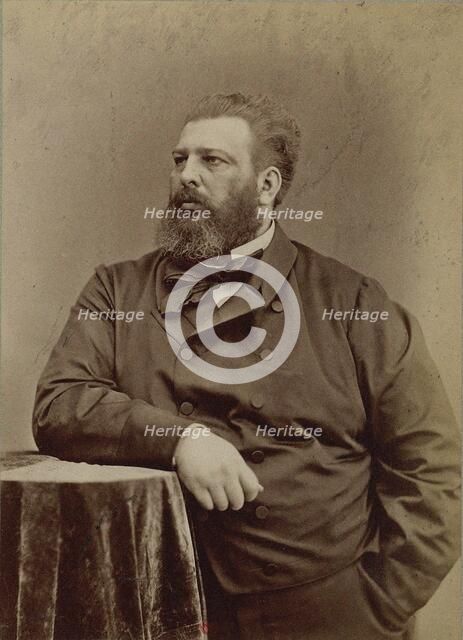 Portrait of the Composer Prince Juri Nikolayevich Golitsyn (1823-1872). Creator: Photo studio Nadar.