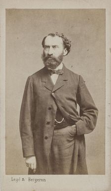 Portrait of the Composer Prosper Pascal (1825-1880), c. 1875. Creator: Photo studio Legé & Bergeron