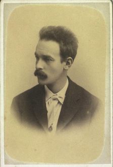Portrait of the composer Rudolph Sophus Bergh (1859-1924), c. 1890. Creator: Riise, Frederik (1863-1933)