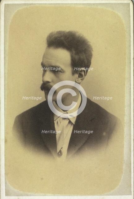 Portrait of the composer Rudolph Sophus Bergh (1859-1924), c. 1890. Creator: Riise, Frederik (1863-1933).