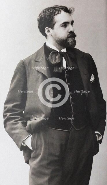 Portrait of the composer Reynaldo Hahn (1874-1947) , 1898. Creator: Nadar; Gaspard-Félix (1820-1910).