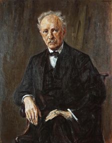 Portrait of the composer Richard Georg Strauss (1864-1949), 1918. Creator: Liebermann, Max (1847-1935)