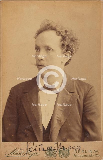 Portrait of the composer Richard Strauss (1864-1949), c1904. Creator: Meyer, Albert (1857-1924).