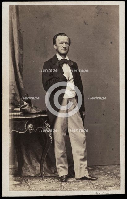 Portrait of the composer Richard Wagner (1813-1883), 1862.