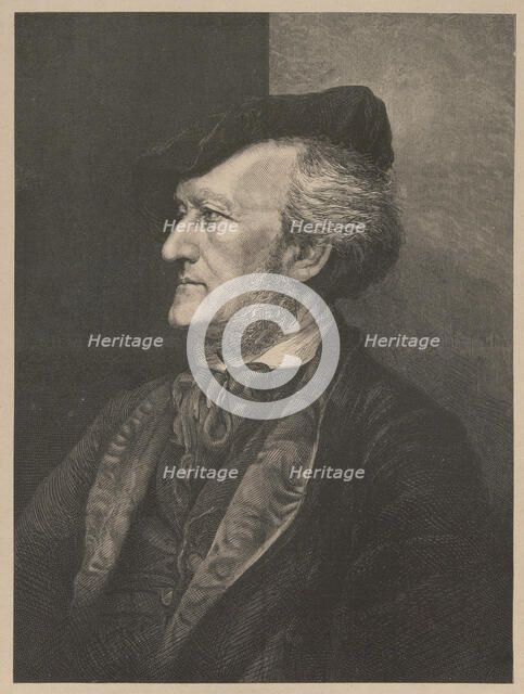 Portrait of the Composer Richard Wagner (1813-1883), 1875. Creator: Anonymous.