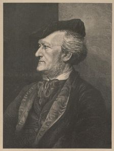 Portrait of the Composer Richard Wagner (1813-1883), 1875. Creator: Anonymous