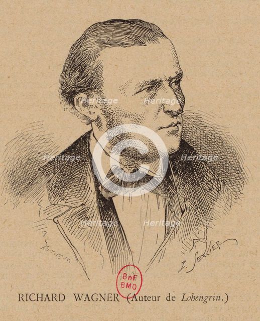 Portrait of the Composer Richard Wagner (1813-1883), 1891.