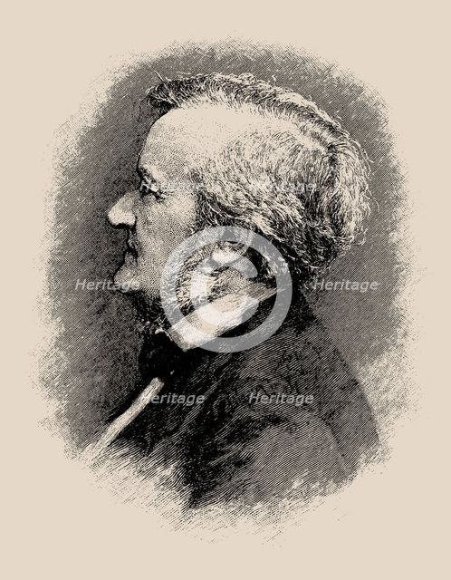 Portrait of the composer Richard Wagner (1813-1883), 1900s-1910s. Creator: Diefenbach, Karl Wilhelm (1851-1913).