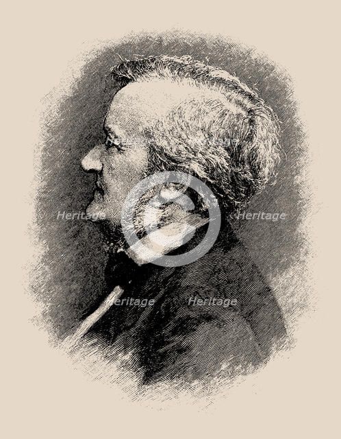 Portrait of the composer Richard Wagner (1813-1883), 1900s-1910s. Creator: Diefenbach, Karl Wilhelm (1851-1913).