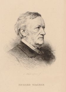 Portrait of the composer Richard Wagner (1813-1883)