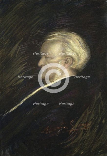 Portrait of the Composer Richard Wagner (1813-1883).