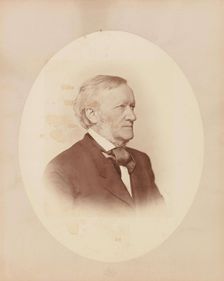 Portrait of the composer Richard Wagner (1813-1883), c. 1870. Creator: Albert, Joseph (1825-1886)