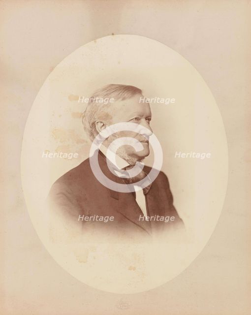 Portrait of the composer Richard Wagner (1813-1883), c. 1870. Creator: Albert, Joseph (1825-1886).