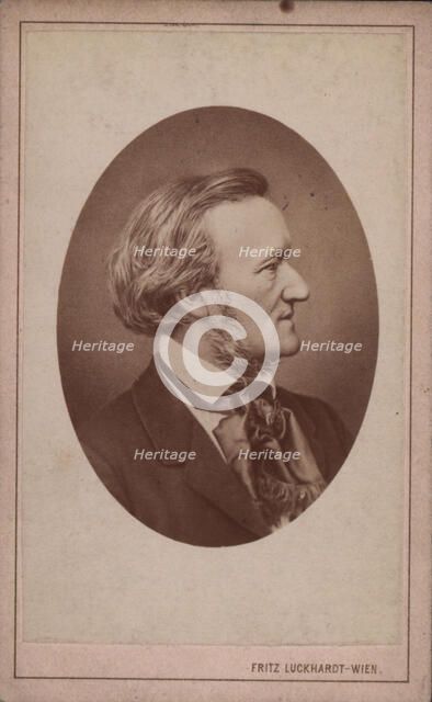 Portrait of the Composer Richard Wagner (1813-1883), c. 1875. Creator: Luckhardt, Fritz (1843-1894).