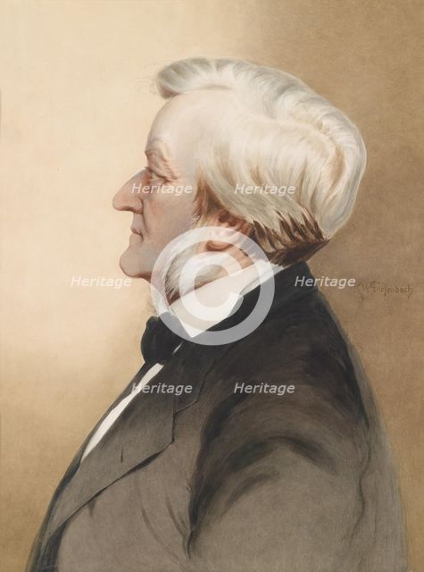 Portrait of the composer Richard Wagner (1813-1883), c. 1913. Artist: Diefenbach, Karl Wilhelm (1851-1913)