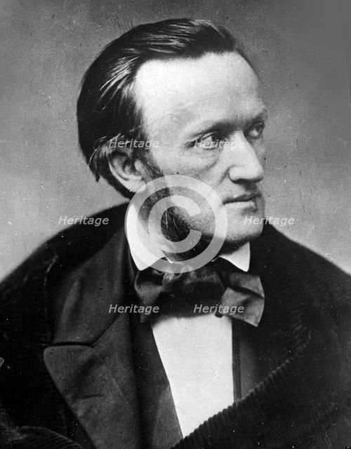 Portrait of the Composer Richard Wagner (1813-1883) in Paris, 1861.