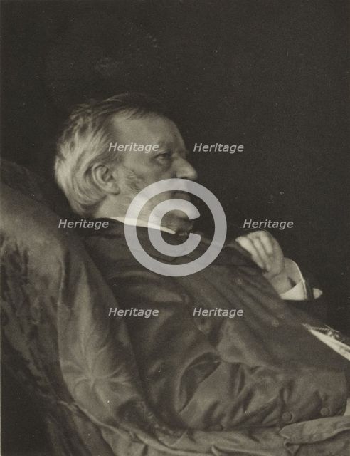 Portrait of the composer Richard Wagner (the last picture taken from life), 1883.