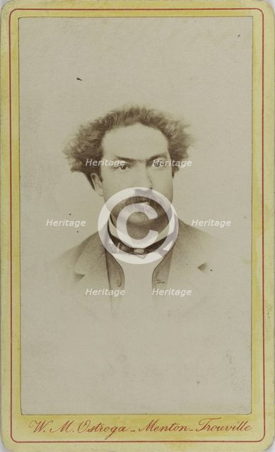 Portrait of the composer Robert Planquette (1848-1903), c. 1880. Creator: Photo studio W.M. Ostroga, Menton  .